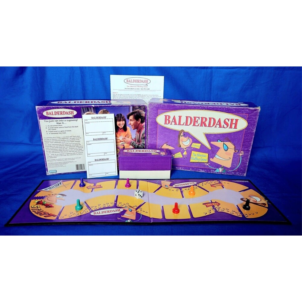 VTG Balderdash COMPLETE Parker Brothers 1995 Classic Bluffing Party Board Game